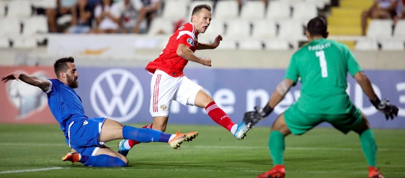 Σαρωτική η Ρωσία συνέτριψε με 5-0 την Κύπρο και προκρίθηκε στα τελικά του Euro 2020